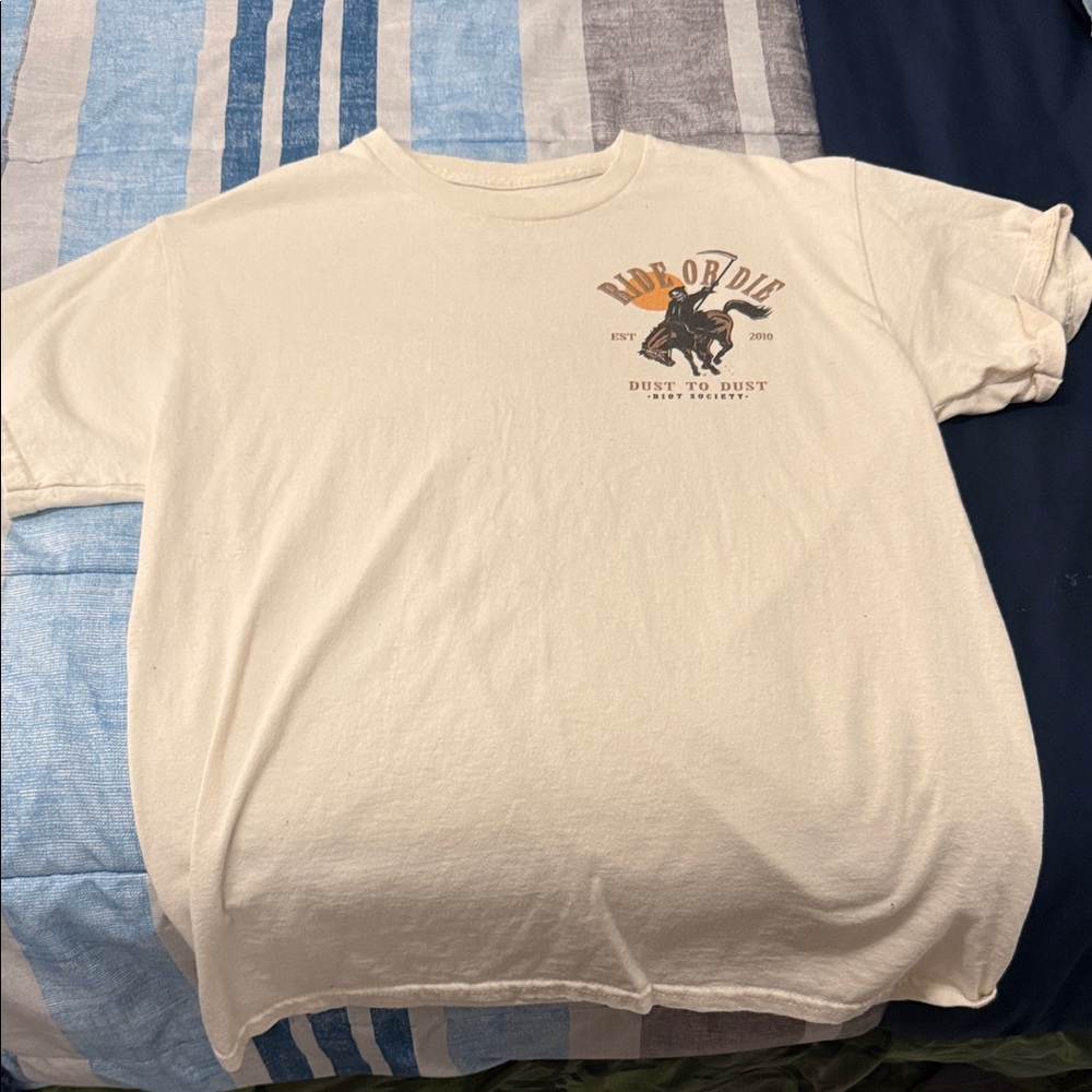 Riot Society Cream Graphic Tee